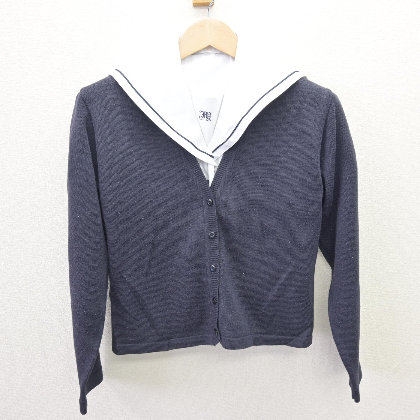 【中古】東京都 板橋有徳高等学校 女子制服 2点 (ニット・セーラー服) sf110027