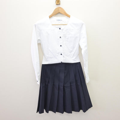 【中古】東京都 板橋有徳高等学校 女子制服 3点 (ブレザー・シャツ・スカート) sf110028