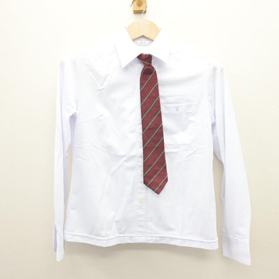 【中古】山口県 中村女子高等学校 女子制服 4点 (ニット・シャツ・スカート) sf110032