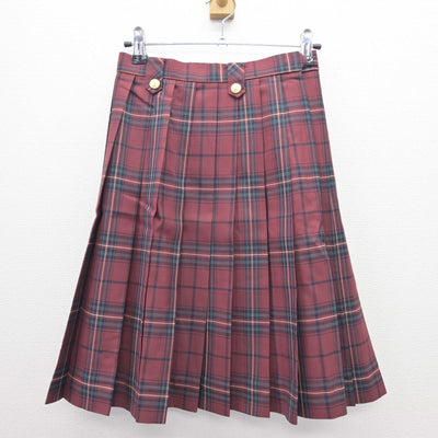 【中古】山口県 中村女子高等学校 女子制服 4点 (ニット・シャツ・スカート) sf110032