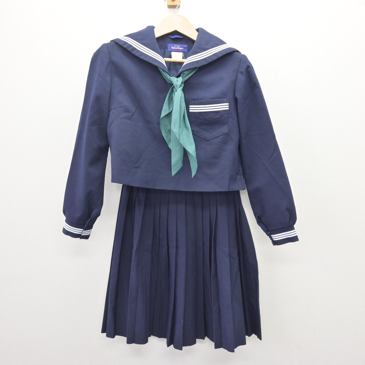 【中古】徳島県 城東中学校 女子制服 3点 (セーラー服・スカート) sf110042