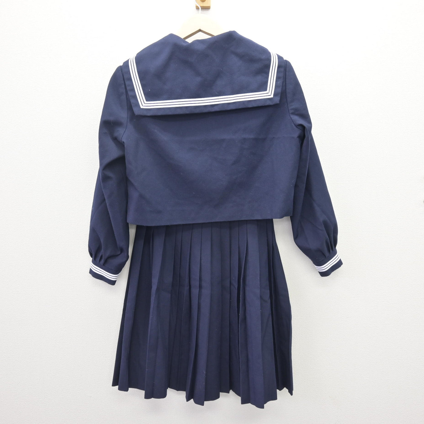 【中古】徳島県 城東中学校 女子制服 3点 (セーラー服・スカート) sf110042