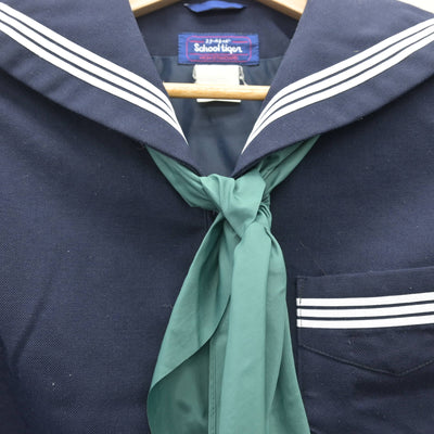 【中古】徳島県 城東中学校 女子制服 3点 (セーラー服・スカート) sf110042