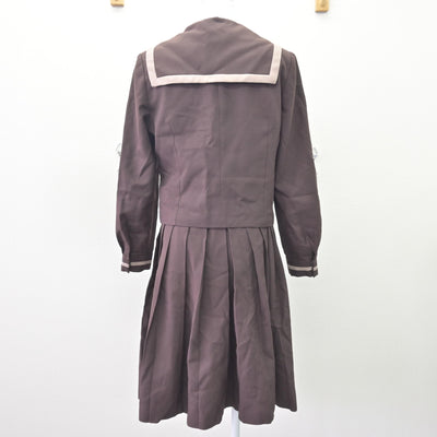 【中古】鹿児島県 紫原中学校 女子制服 3点 (セーラー服・ジャンパースカート) sf110053