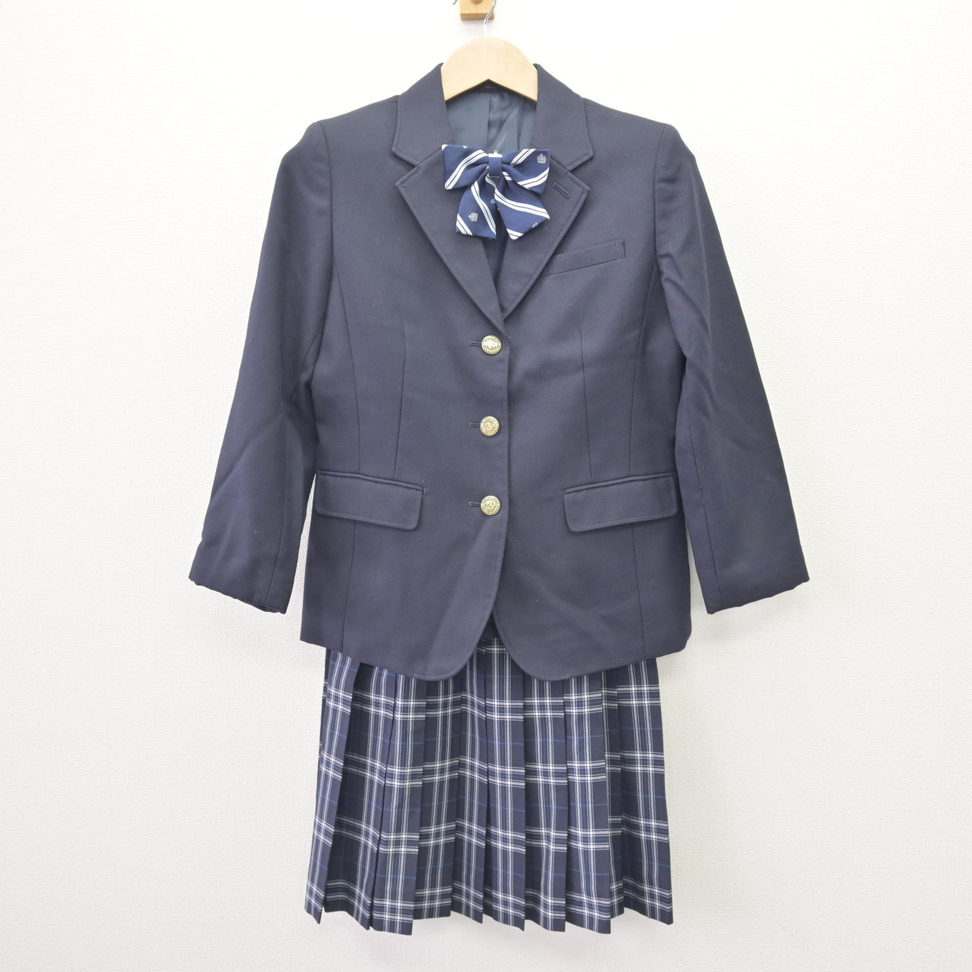 【中古】千葉県 おゆみ野南中学校 女子制服 3点 (ブレザー・スカート) sf110058