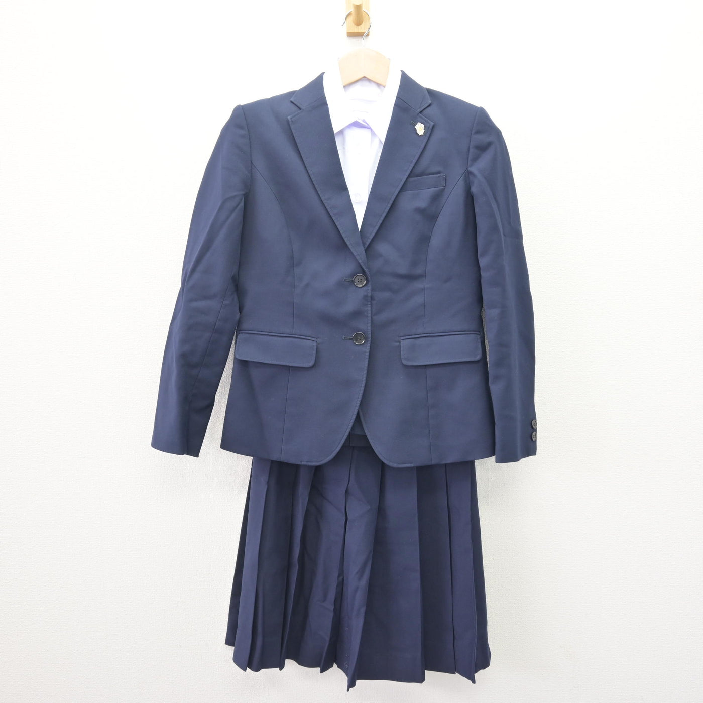 【中古】福岡県 小倉高等学校 女子制服 4点 (ブレザー・シャツ・スカート) sf110061