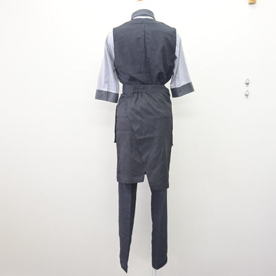 【中古】 漫画喫茶アルバイト制服 女子制服 5点 (ベスト・シャツ・ズボン・エプロン / サロン) sf110072