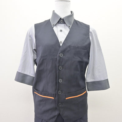 【中古】 漫画喫茶アルバイト制服 女子制服 5点 (ベスト・シャツ・ズボン・エプロン / サロン) sf110072