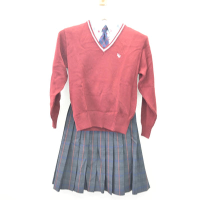 【中古】愛知県 享栄高等学校 女子制服 6点 (ブレザー・ニット・シャツ・スカート) sf110073