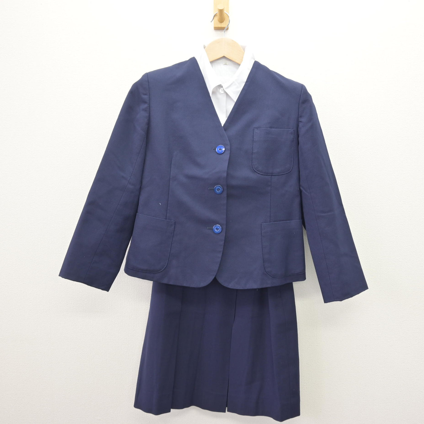 【中古】岐阜県 中津高等学校 女子制服 3点 (ブレザー・シャツ・スカート) sf110080