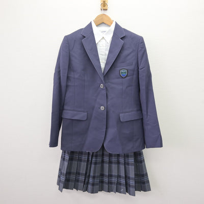 【中古】大阪府 いちりつ高等学校 女子制服 3点 (ブレザー・シャツ・スカート) sf110094