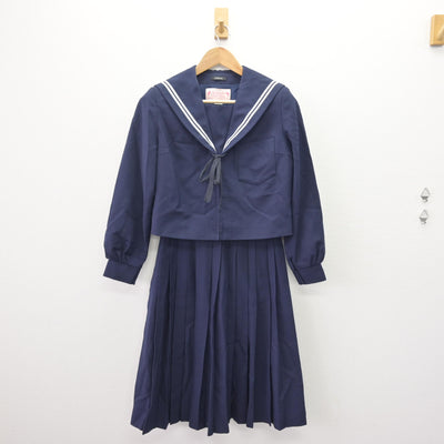 【中古】愛知県 桜丘中学校 女子制服 3点 (セーラー服・スカート) sf110099