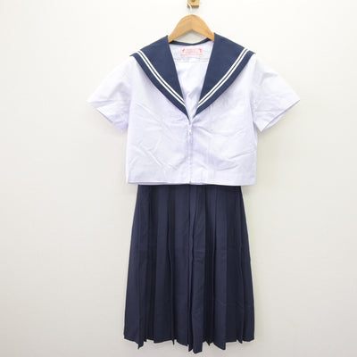 【中古】愛知県 桜丘中学校 女子制服 3点 (セーラー服・スカート) sf110100