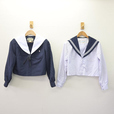 【中古】愛知県 瑞陵高等学校 女子制服 4点 (セーラー服・セーラー服) sf110101