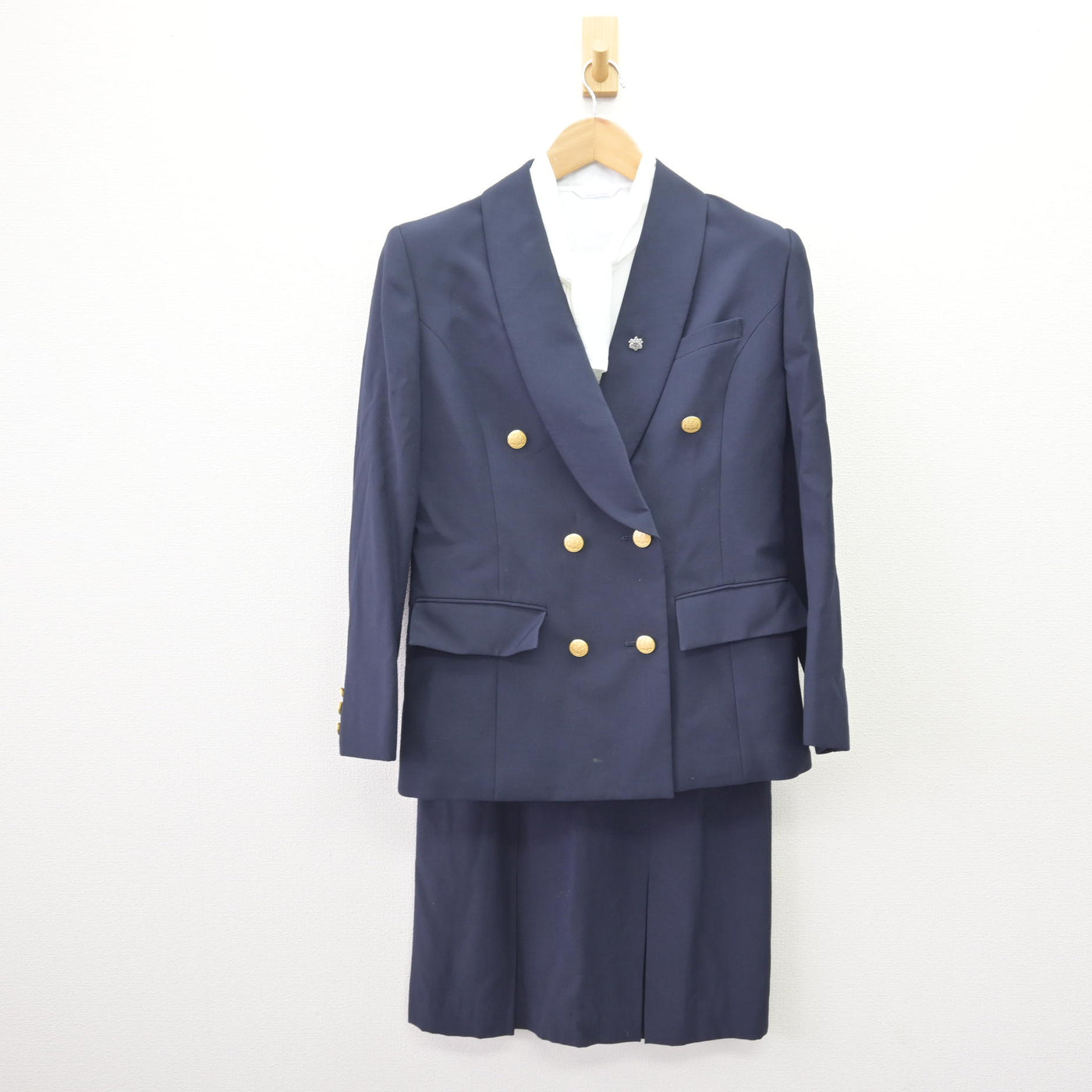 【中古】東京都 東京女子体育大学 女子制服 4点 (ブレザー・シャツ・スカート) sf110106