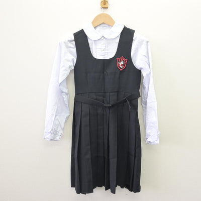 【中古】東京都 サレジアン国際学園目黒星美小学校 女子制服 5点 (ブレザー・シャツ・ジャンパースカート) sf110114