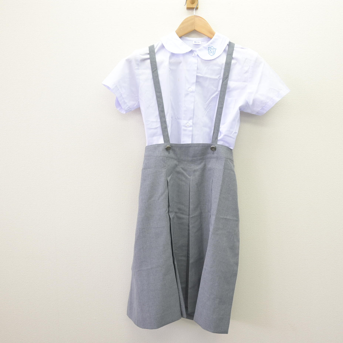 【中古】東京都 サレジアン国際学園目黒星美小学校 女子制服 4点 (シャツ・スカート) sf110115