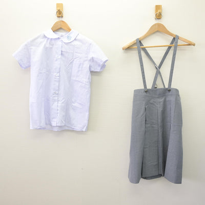 【中古】東京都 サレジアン国際学園目黒星美小学校 女子制服 4点 (シャツ・スカート) sf110115