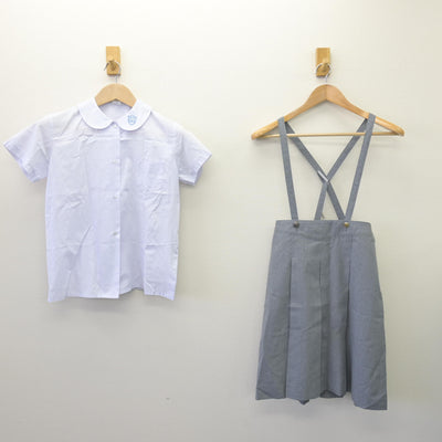 【中古】東京都 サレジアン国際学園目黒星美小学校 女子制服 3点 (シャツ・スカート) sf110124