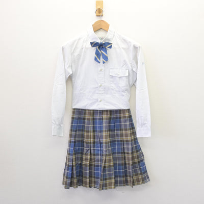 【中古】東京都 品川女子学院中等部・高等部 女子制服 5点 (ニット・シャツ・スカート) sf110135