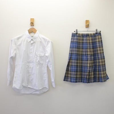 【中古】東京都 品川女子学院中等部・高等部 女子制服 4点 (ニット・シャツ・スカート) sf110139