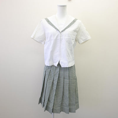 【中古】福島県 須賀川桐陽高等学校 女子制服 3点 (ニット・セーラー服・スカート) sf110144