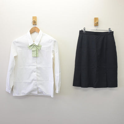 【中古】大阪府 行岡医学技術専門学校 女子制服 5点 (ブレザー・ベスト・シャツ・スカート) sf110145