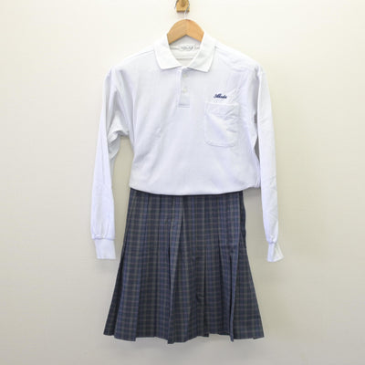 【中古】大阪府 英田中学校 女子制服 3点 (ブレザー・シャツ・スカート) sf110147