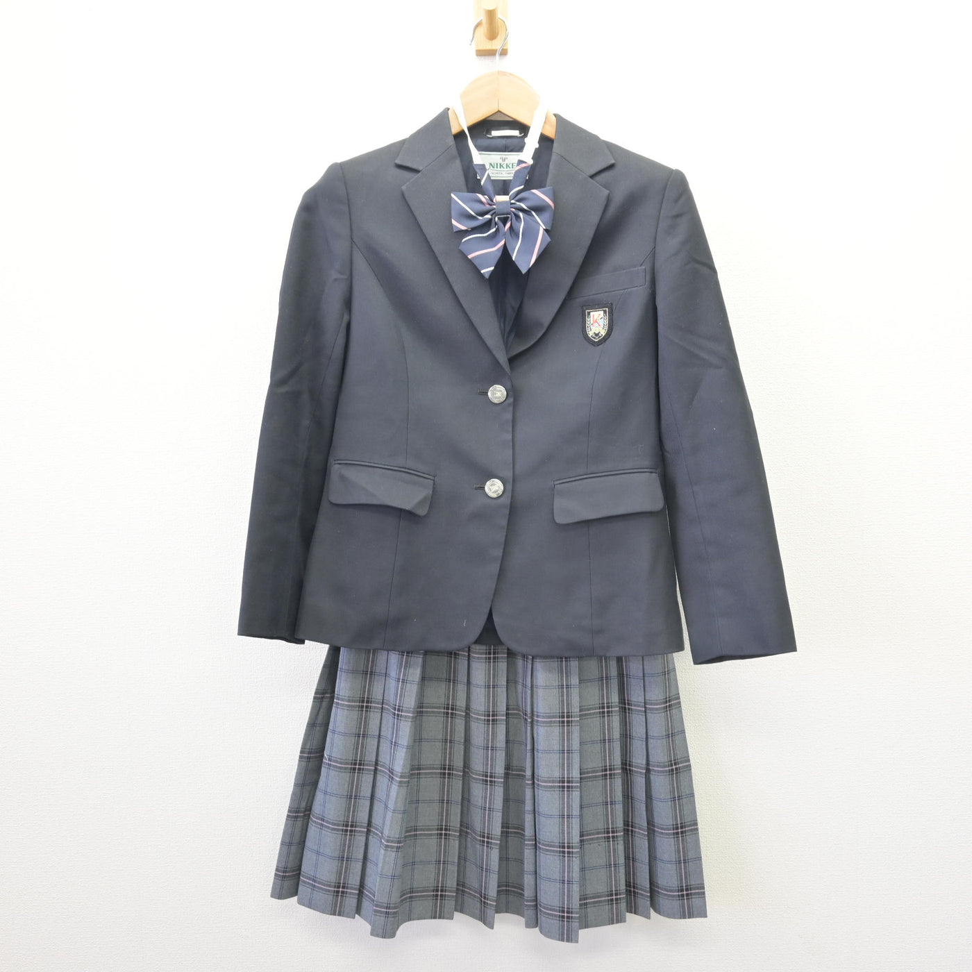 【中古】東京都 開進第三中学校 女子制服 3点 (ブレザー・スカート) sf110156