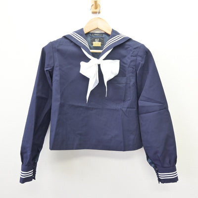 【中古】東京都 実践女子学園高等学校 女子制服 4点 (セーラー服・スカート) sf110159