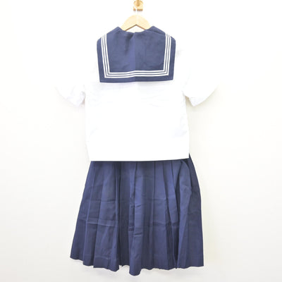 【中古】東京都 実践女子学園中学校 女子制服 3点 (セーラー服・スカート) sf110160