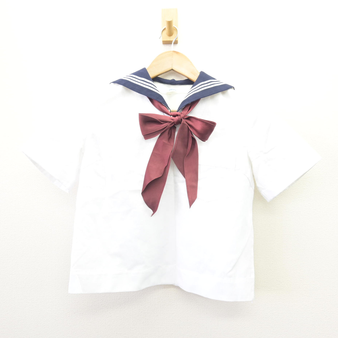 【中古】東京都 実践女子学園中学校 女子制服 3点 (セーラー服・スカート) sf110160