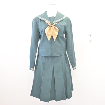 【中古】福島県 須賀川桐陽高等学校 女子制服 4点 (ブレザー・セーラー服・スカート) sf110168