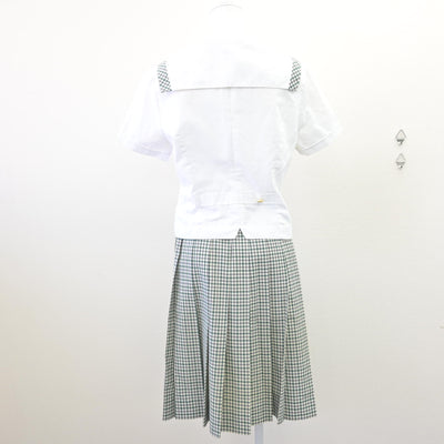 【中古】福島県 須賀川桐陽高等学校 女子制服 3点 (セーラー服・スカート) sf110169