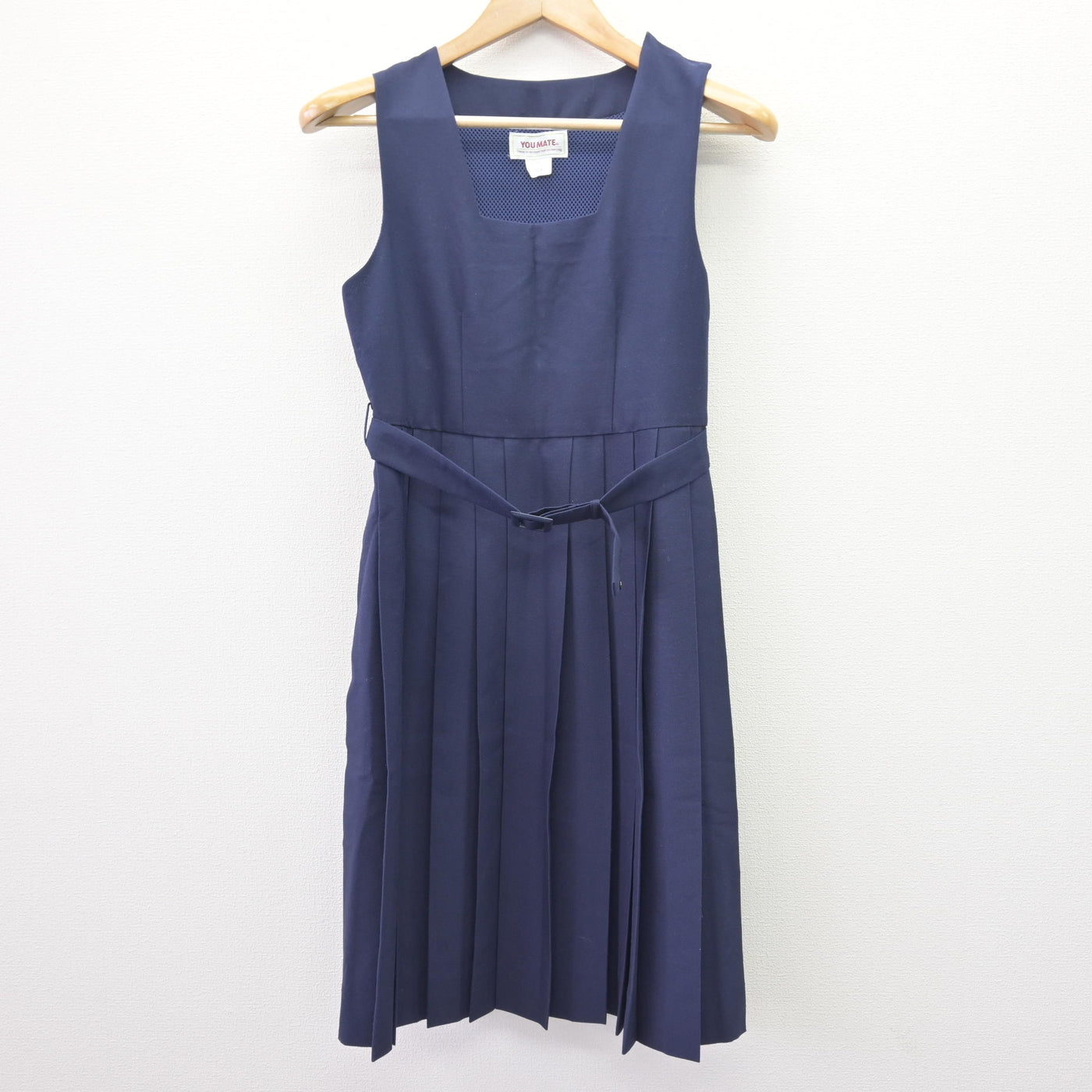 【中古】千葉県 千種中学校 女子制服 2点 (ジャンパースカート) sf110176