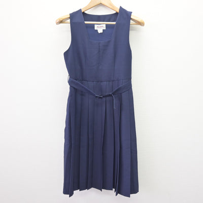 【中古】千葉県 千種中学校 女子制服 2点 (ジャンパースカート) sf110176