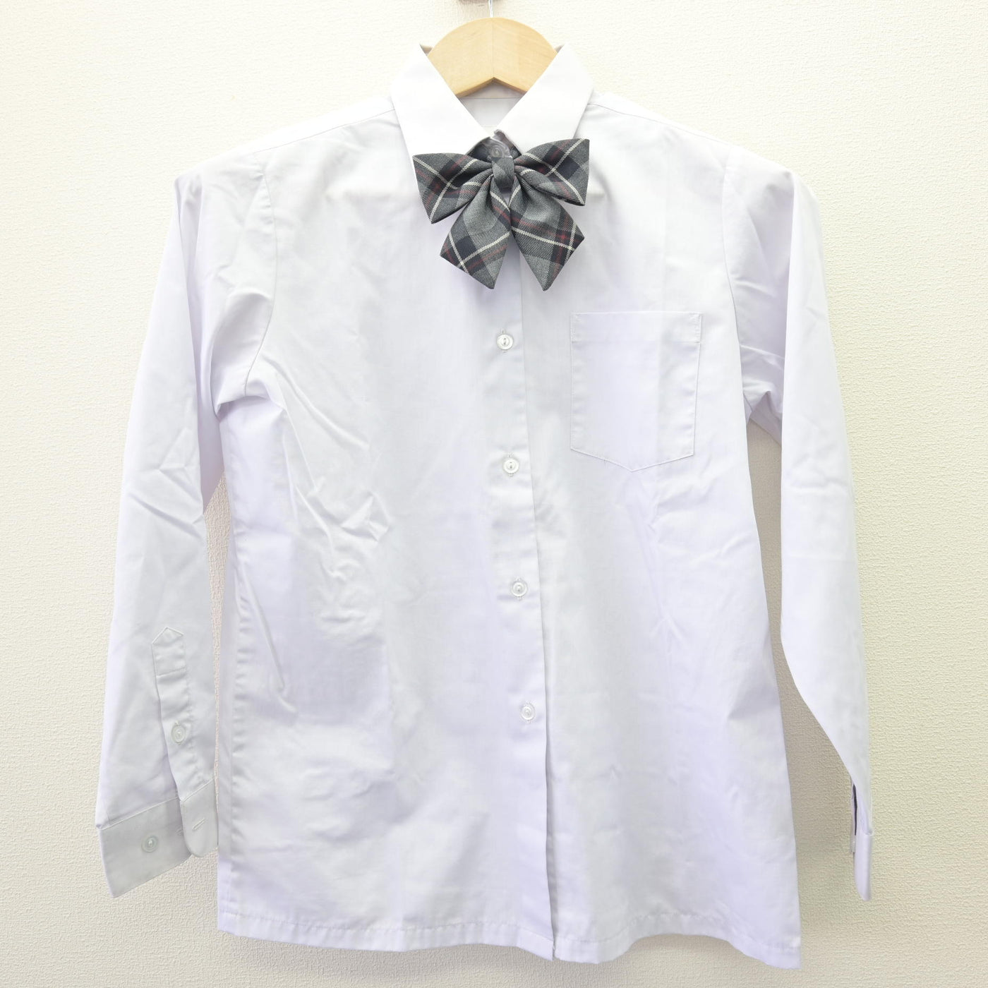 【中古】京都府 凌風学園中学校 女子制服 4点 (ブレザー・シャツ・スカート) sf110183