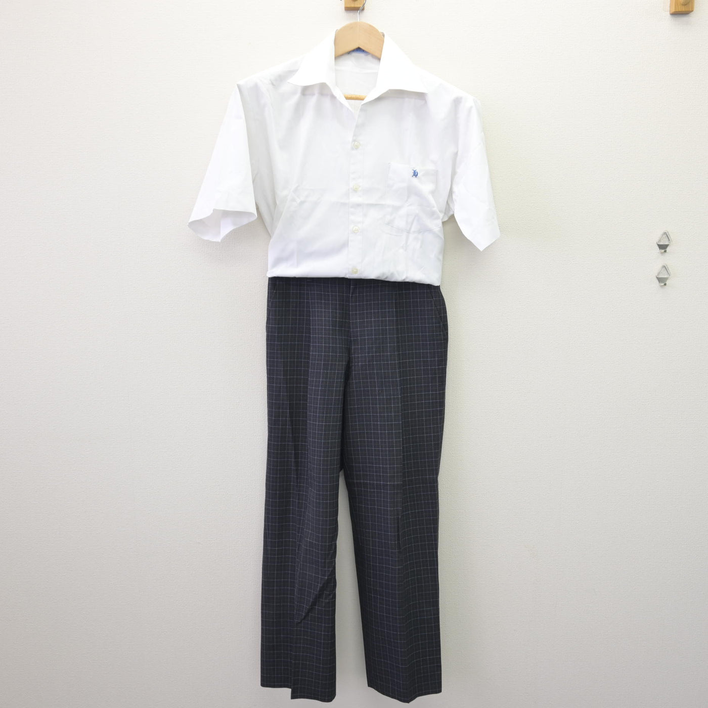 【中古】静岡県 浜松啓陽高等学校 男子制服 2点 (シャツ・ズボン) sf110186