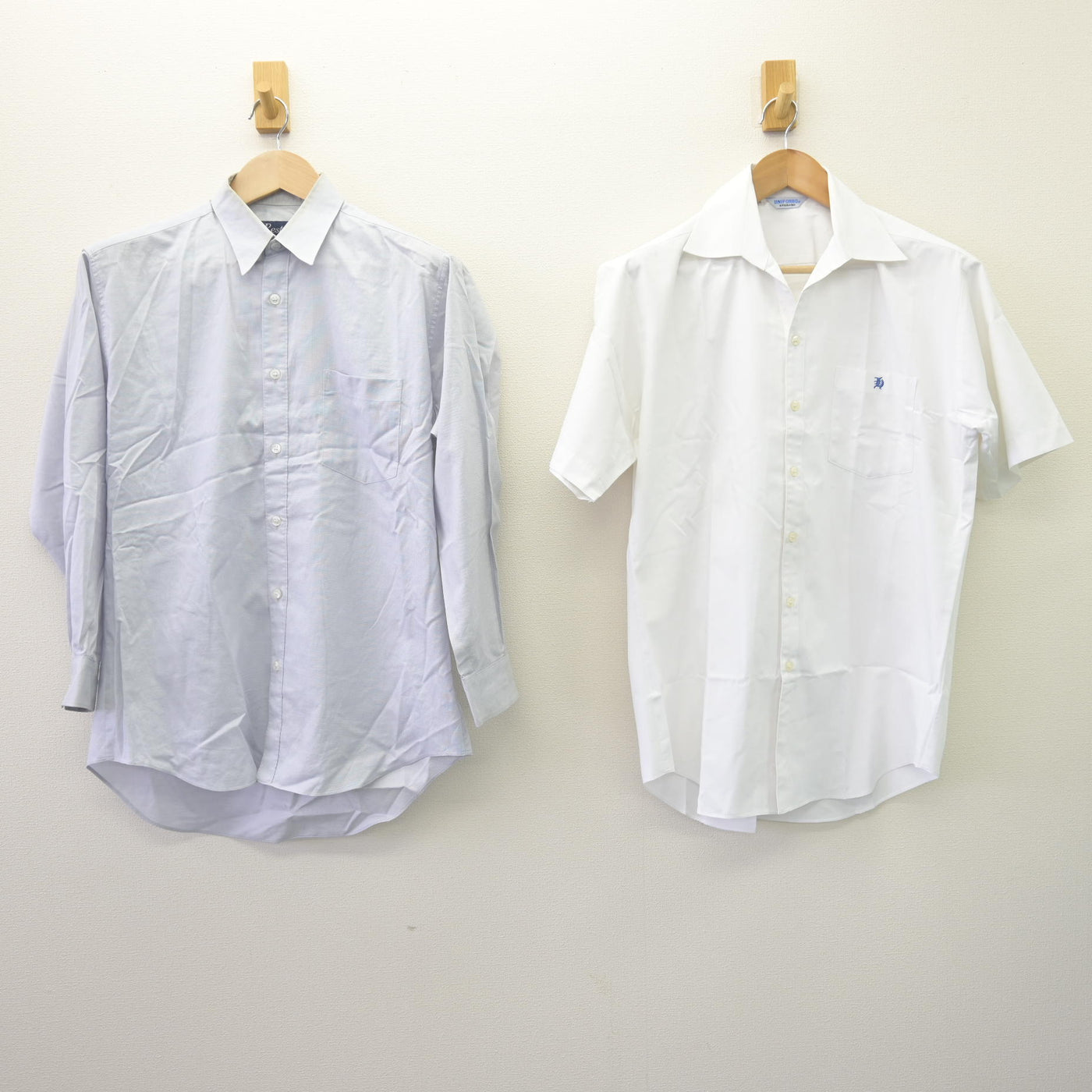 【中古】静岡県 浜松啓陽高等学校 男子制服 2点 (シャツ・シャツ) sf110187