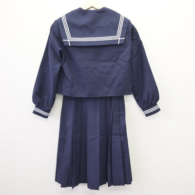 【中古】静岡県 北浜中学校 女子制服 3点 (セーラー服・スカート) sf110188