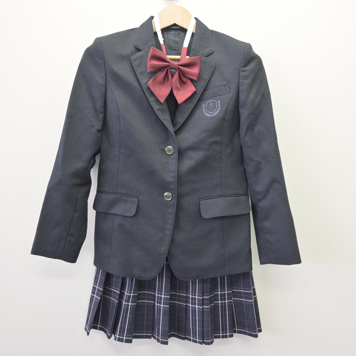 【中古】大阪府 ルネサンス大阪高等学校 女子制服 4点 (ブレザー・スカート・スカート) sf110194