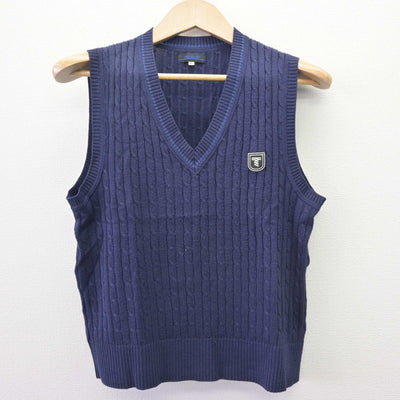 【中古】神奈川県 東海大学付属相模高等学校・中等部 女子制服 2点 (ニットベスト・シャツ) sf110200