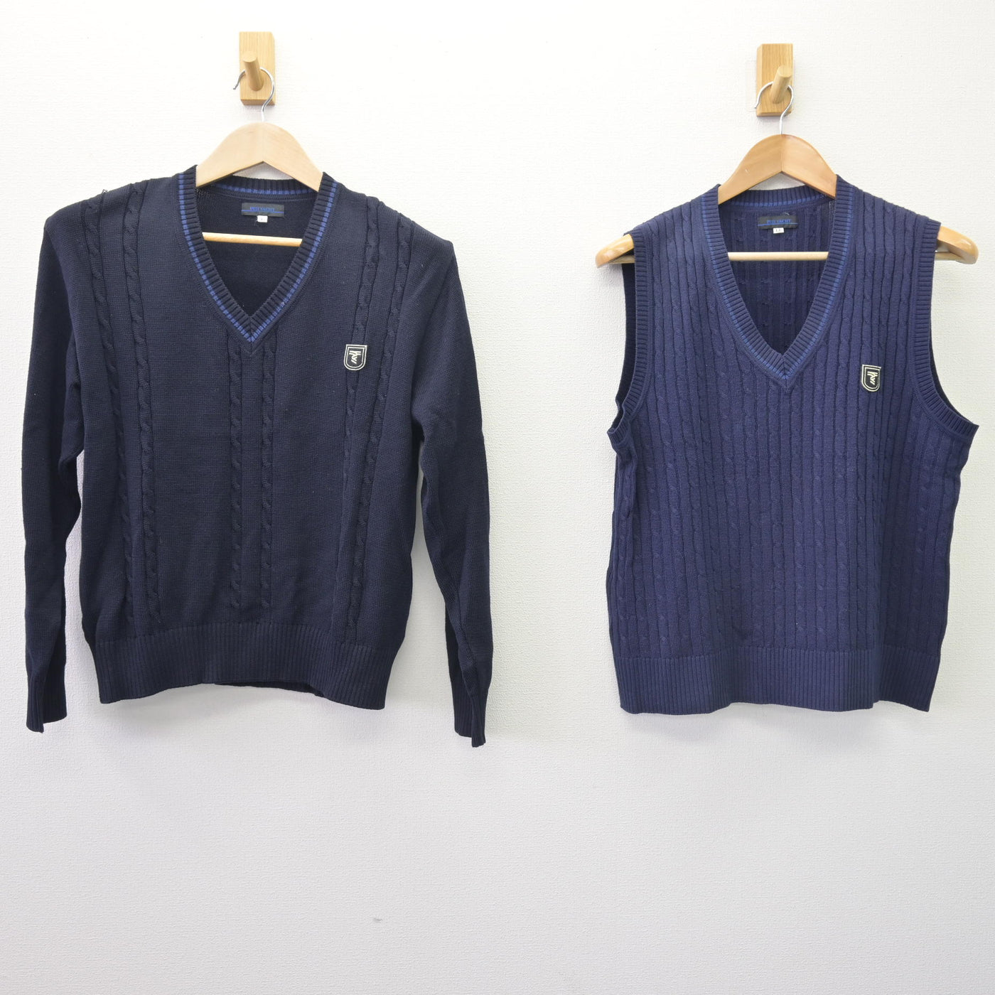 【中古】神奈川県 東海大学付属相模高等学校・中等部 女子制服 2点 (ニット・ニットベスト) sf110201