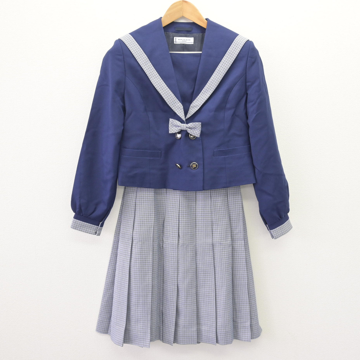 【中古】青森県 白銀南中学校 女子制服 2点 (ブレザー・スカート) sf110235