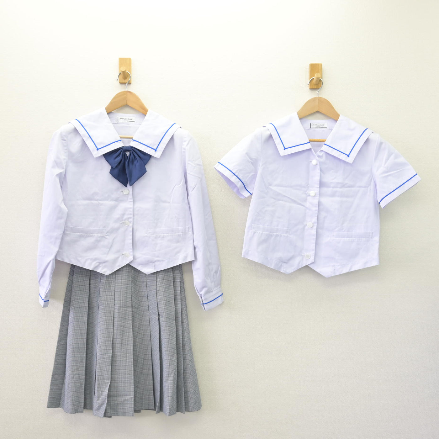 【中古】青森県 白銀南中学校 女子制服 4点 (セーラー服・スカート) sf110236