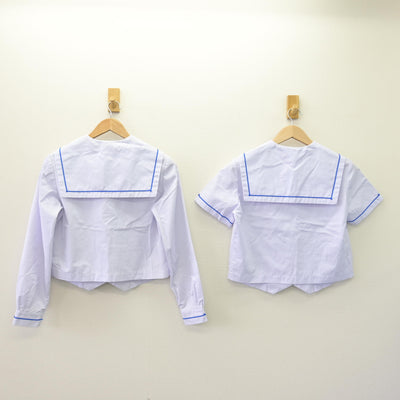 【中古】青森県 白銀南中学校 女子制服 4点 (セーラー服・スカート) sf110236