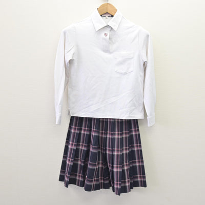 【中古】大阪府 南郷中学校 女子制服 3点 (ブレザー・シャツ・スカート) sf110245