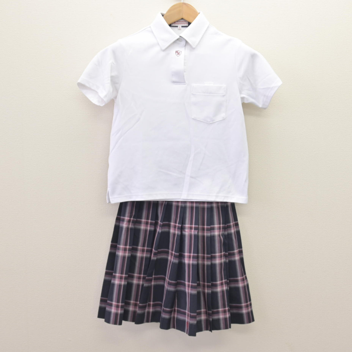【中古】大阪府 南郷中学校 女子制服 2点 (シャツ・スカート) sf110246