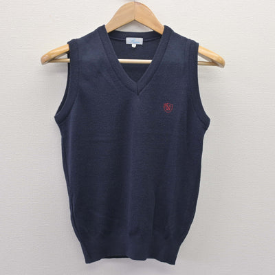 【中古】大阪府 南郷中学校 女子制服 2点 (ニットベスト・シャツ) sf110248