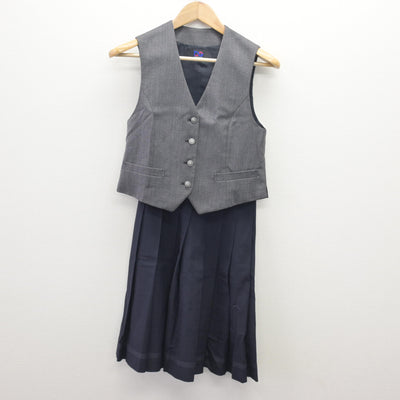【中古】埼玉県 細田学園高等学校 女子制服 6点 (ブレザー・ベスト・スカート) sf110256